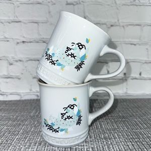 Le Creuset Lotus Coffee Mug x 2